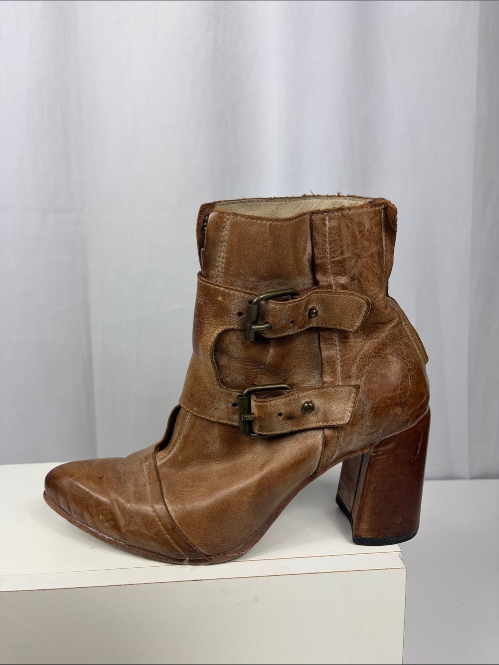 Freebird by Steven Joey Booties in Camel. - Picture 7 of 16